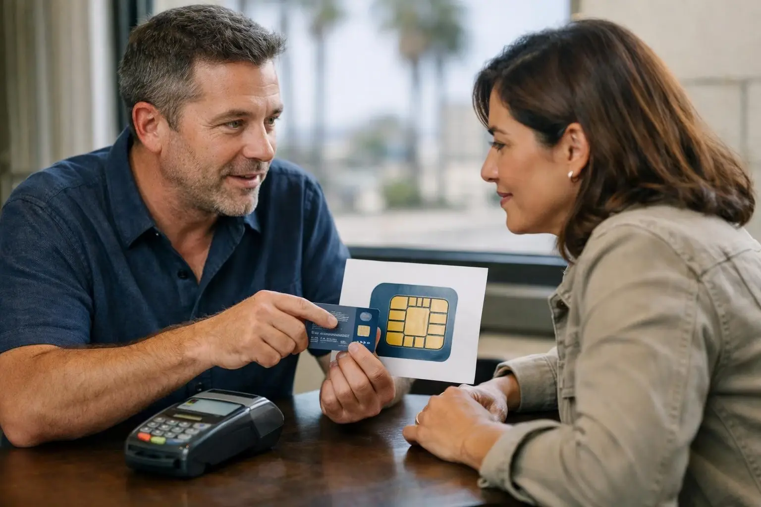 How EMV Chip applies to Credit Card Processing services in Long Beach, United States—practical illustration